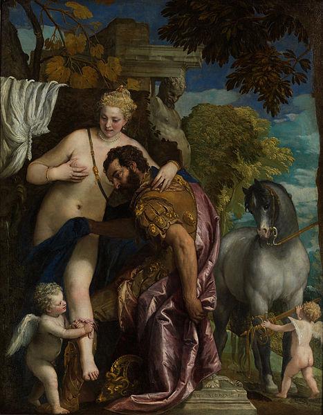 Paolo  Veronese Mars and Venus United by Love